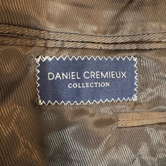 Daniel Cremieux Loro Piana Plaid Blazer Sport Coat Two Button Brown Mens‎ 44S - Picture 5 of 9